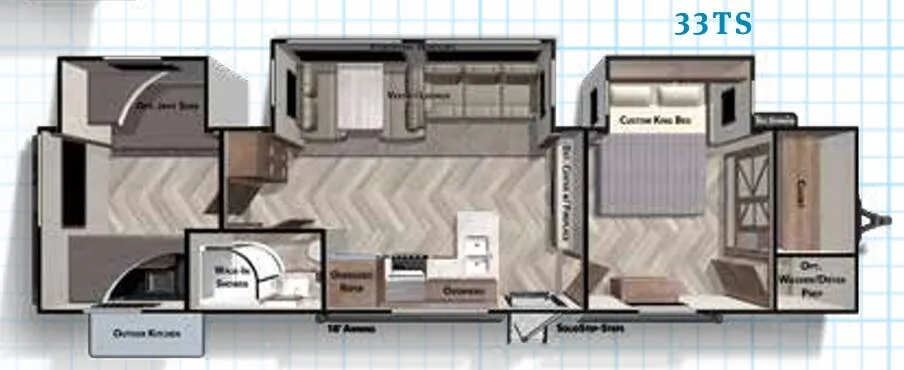 Forest River Salem 33TS floor plan