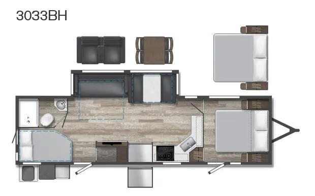 Winnebago Voyage 3033BH floor plan