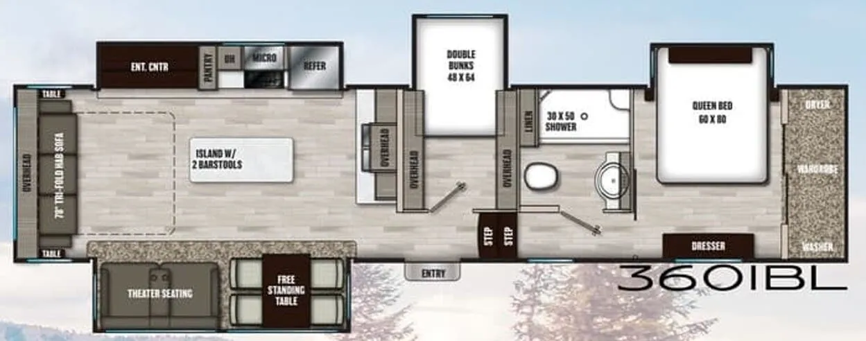 Coachmen Chaparral 360IBL floor plan
