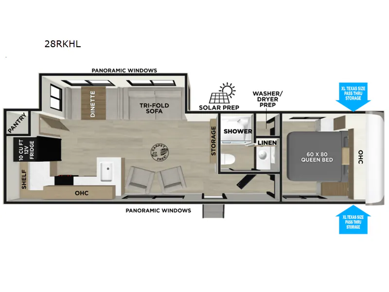 2027 Forest River RV Salem Hemisphere Hyper-Lyte 28RKHL - Floor plan