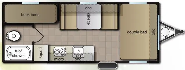 Pacific Coachworks Pacifica XL 16BH floor plan