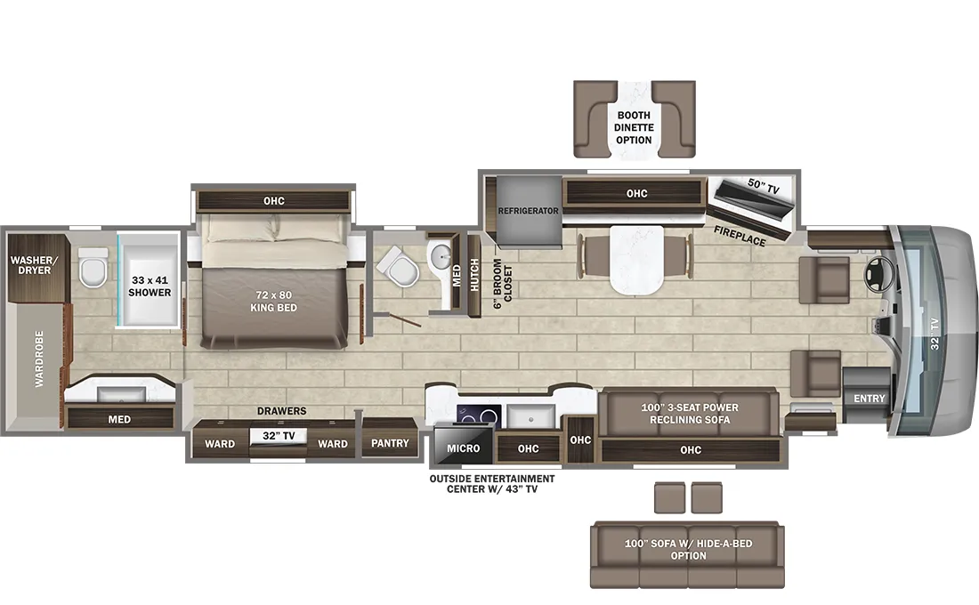 Entegra Coach Anthem 44B floor plan