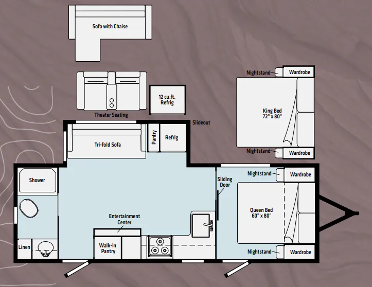 Winnebago Voyage 2427RB floor plan