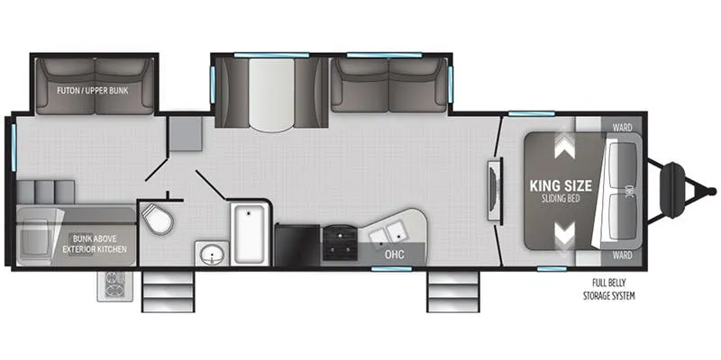 Cruiser RV Radiance R-30DS floor plan