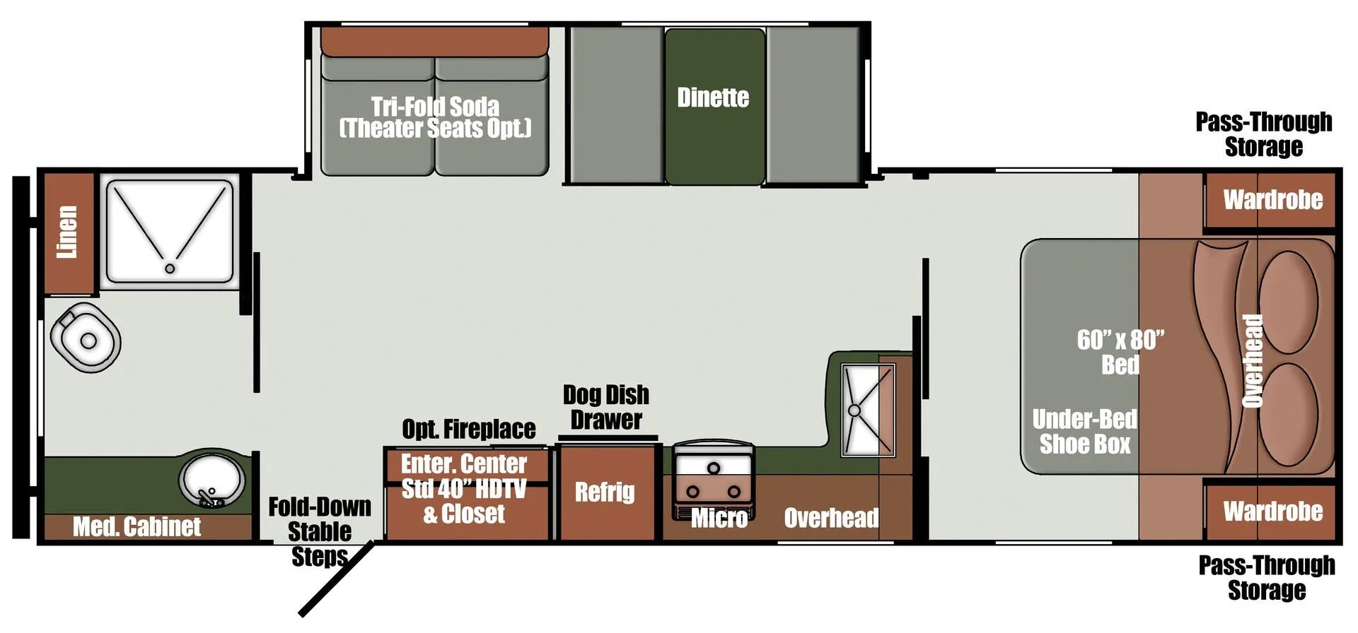Gulf Stream Matrix Luxury 258RB floor plan