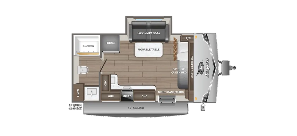 2026 Jayco Jay Flight SLX 160LKW floor plan