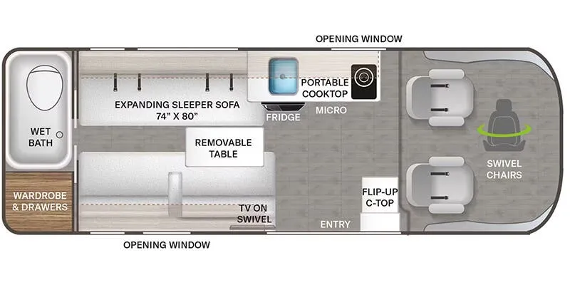Thor Motor Coach Sequence 20L floor plan