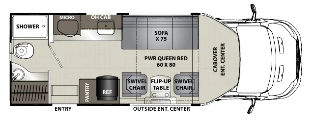 Coachmen Orion Traveler T24RB exterior
