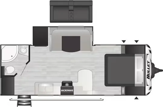 Keystone Bullet Premium 221RBS floor plan