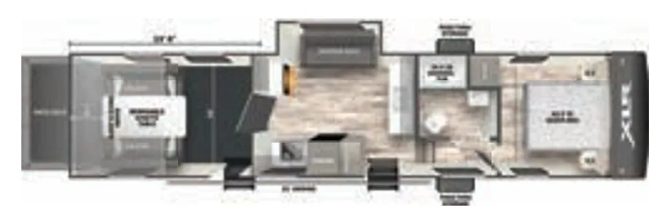 Forest River XLR Micro Boost 305XLRE floor plan