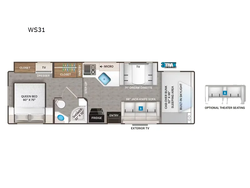 2025 Thor Motor Coach Quantum WS31 - Floor plan