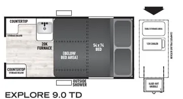 2024 Coachmen Clipper Camping Trailers EXPLORE - Floor plan