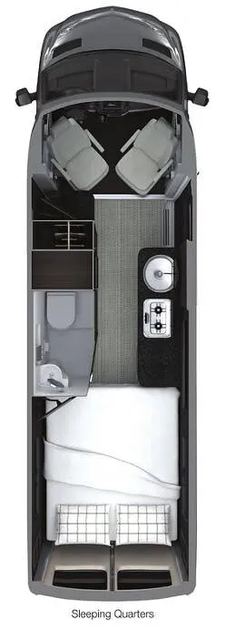Airstream Interstate 24 24 24GT SLEEPING floor plan