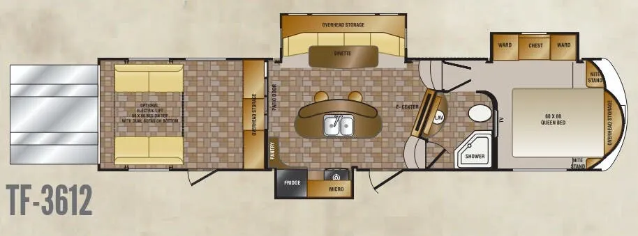 CrossRoads Elevation 3612 floor plan