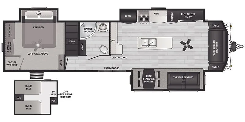 2025 Keystone RV Retreat 39LOFT - Floor plan