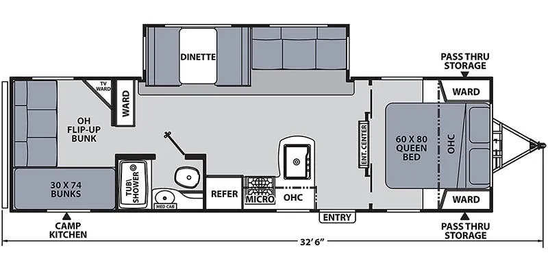 Coachmen Apex Ultra-Lite 289TBSS floor plan