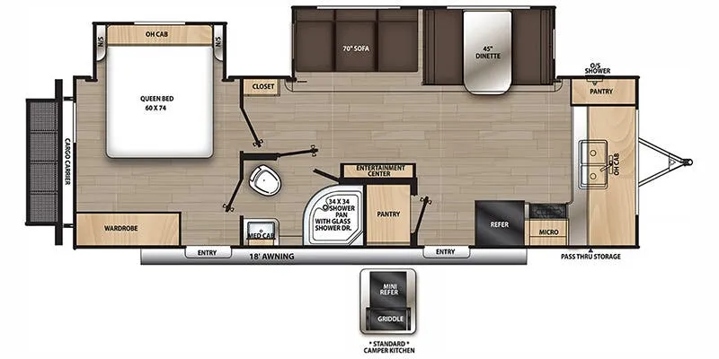 2023 Coachmen Catalina Legacy Edition 263FKDS - Floor plan