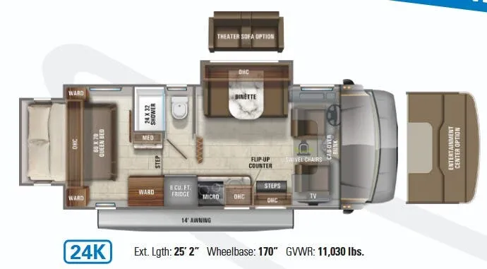 Jayco Melbourne 24K floor plan
