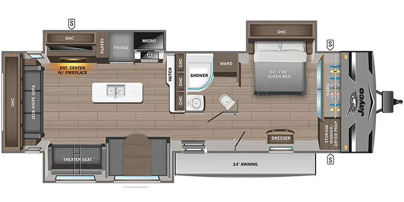 2024 Jayco Jay Flight 334RTS floor plan