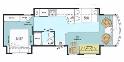 2011 Itasca Sunova 33C floor plan