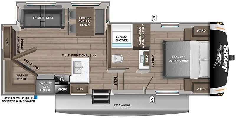 2025 Jayco Eagle HT 26REC - Floor plan
