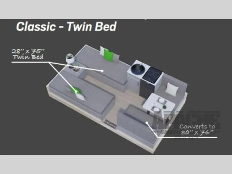 2025 Aliner Classic TWIN BED - Photo 3