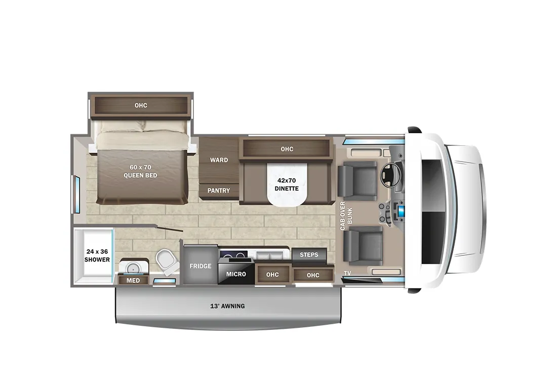 2023 Entegra Coach Odyssey SE 22C - Floor plan