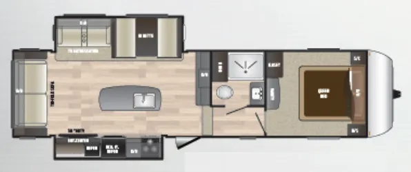 Keystone Hideout 299RLDS floor plan