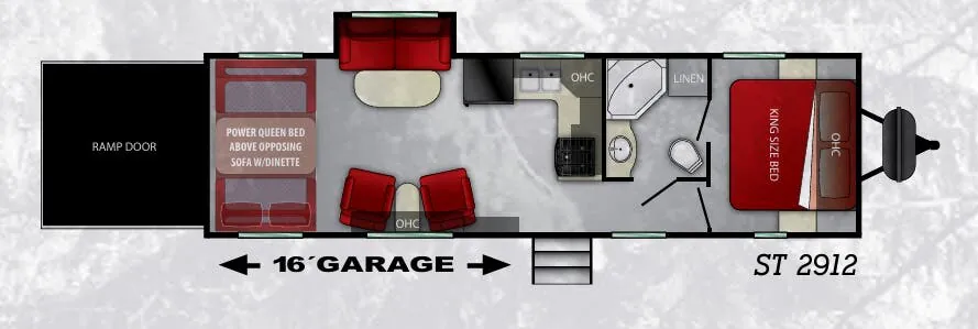 Cruiser RV Stryker ST 2912 floor plan