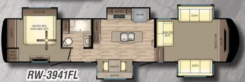 CrossRoads Redwood 3941FL floor plan