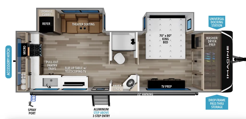 2026 Grand Design Imagine 2700BS floor plan