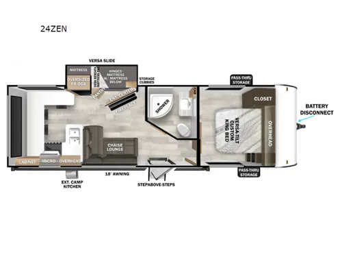 2026 Forest River RV Wildwood X-Lite 24ZEN - Photo 3