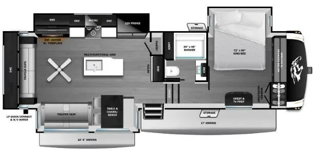Highland Ridge Open Range Roamer 32RLTS floor plan