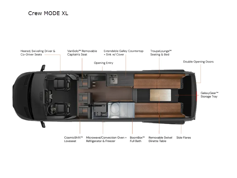 2026 Storyteller Overland MODE CREW MODE XL - Floor plan