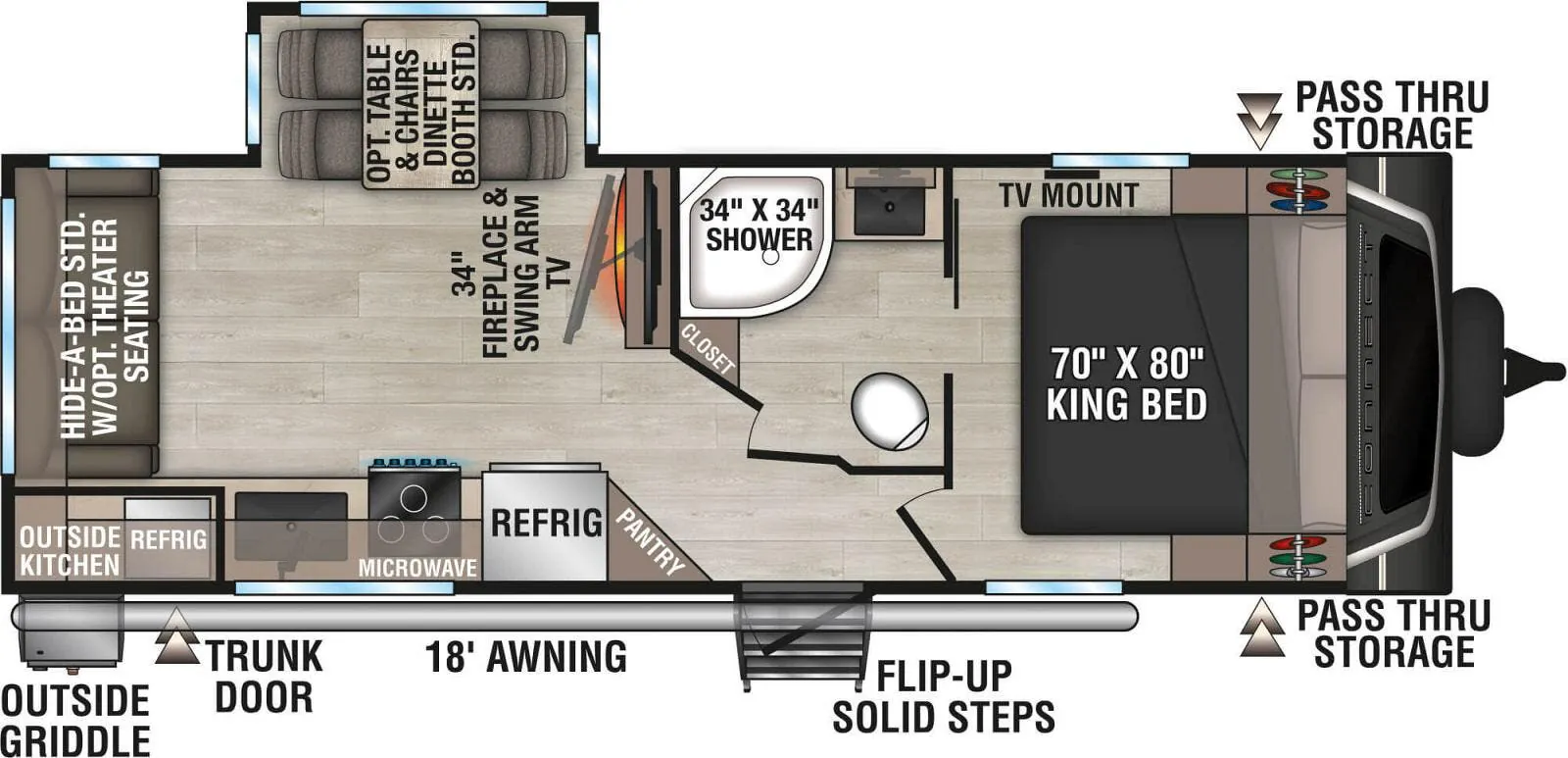 K-Z Connect C241RLK floor plan