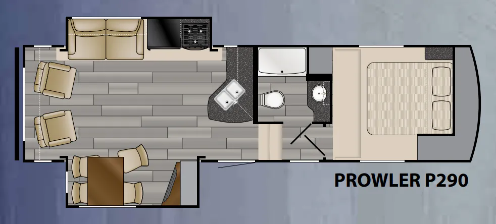 Heartland Prowler P290 floor plan