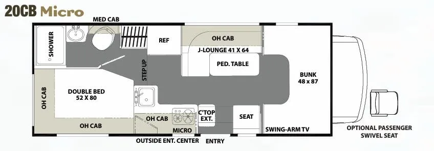 Coachmen Freelander 20CB floor plan