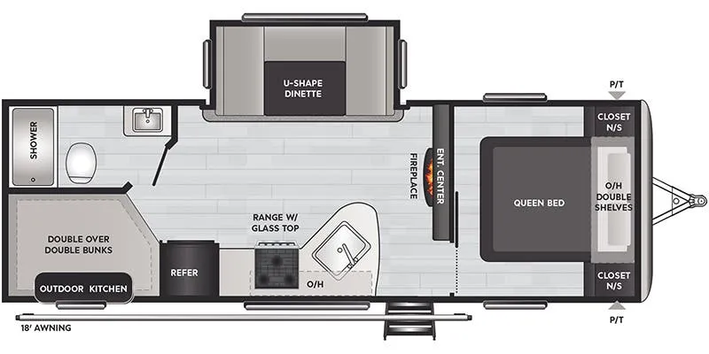 Keystone Springdale 240BHWE floor plan