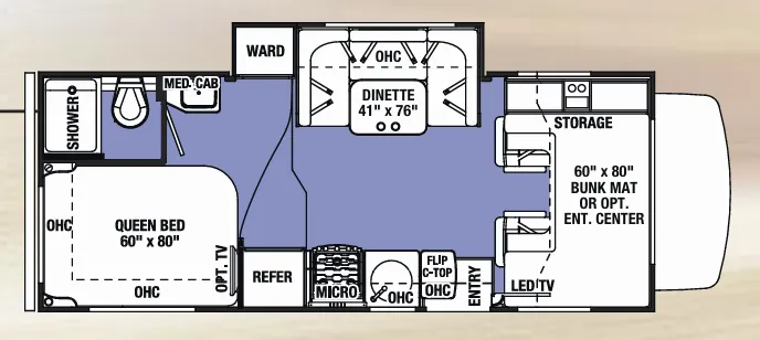 Forest River Sunseeker 2290S floor plan