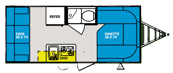 Forest River R-Pod RP-173 floor plan