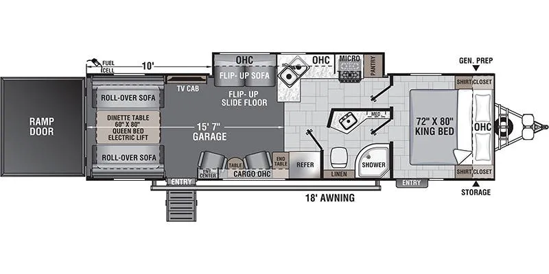2021 Forest River Work and Play 29SS floor plan