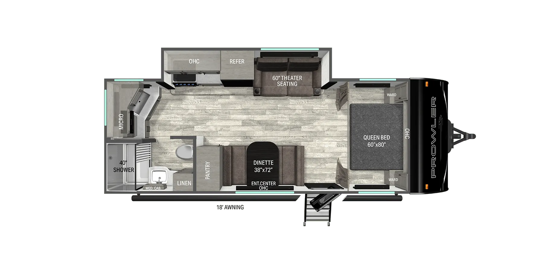 2026 Heartland Prowler 2201MDS - Floor plan
