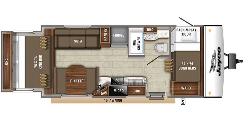 2021 Jayco Jay Feather X213 floor plan