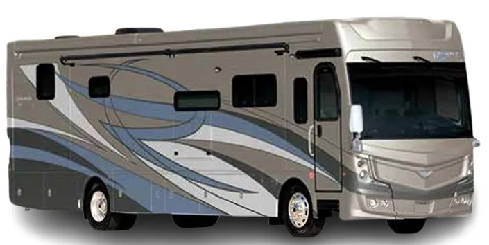 Fleetwood Discovery LXE 44H exterior