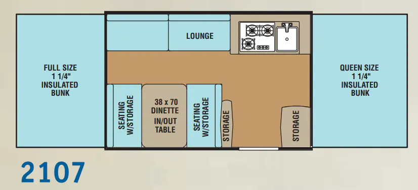 Forest River Viking Epic 2107 floor plan