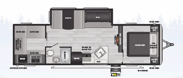 Keystone Springdale 298BH floor plan