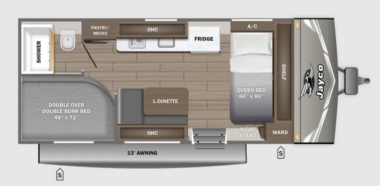 Jayco Jay Flight Sport Edition 172DB floor plan