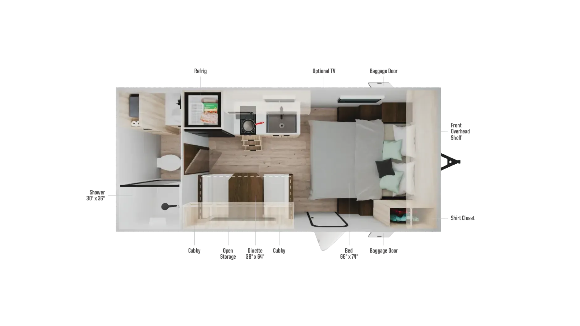 Winnebago Access 16RB floor plan
