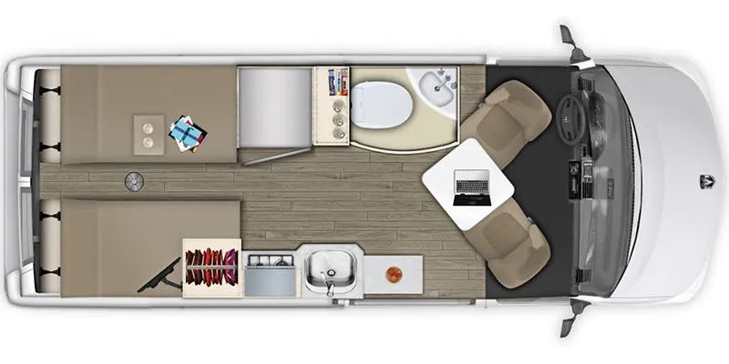 Roadtrek Chase Base floor plan