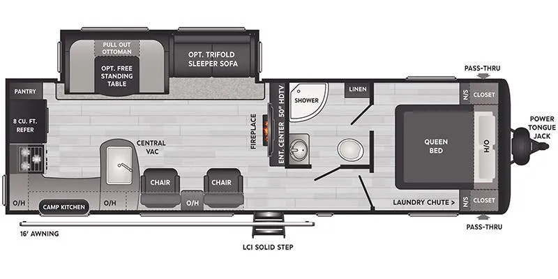 2022 Keystone Hideout 28RKSWE - Floor plan